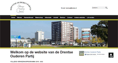 Desktop Screenshot of drentseouderenpartij.nl